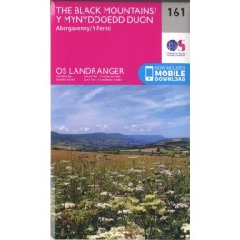 O.S. Landranger 161 the Black Mountains, Abergavenny /Y Mynyddoedd Duon, Y Fenni