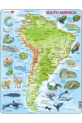 Map of South America 