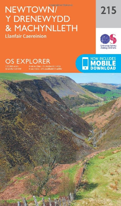 O.S. Explorer 215 Newtown/Y Drenewydd & Machynlleth