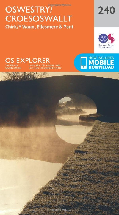 O.S. Explorer 240 Oswestry/Croesoswallt