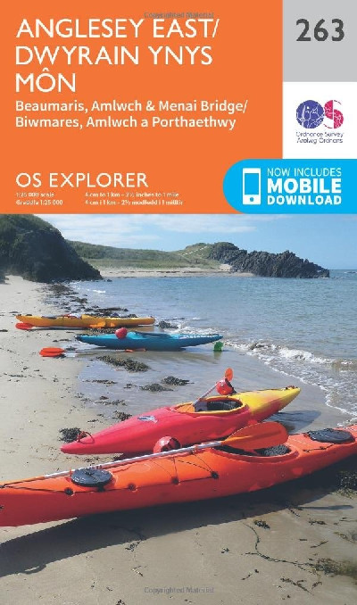 O.S. Explorer 263 Anglesey East/Dwyrain Ynys Mon