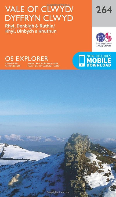 O.S. Explorer 264 Vale of Clwyd/Dyffryn Clwyd