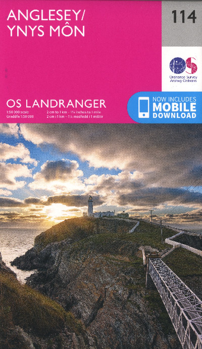 O.S. Landranger 114 Anglesey/Ynys Mon
