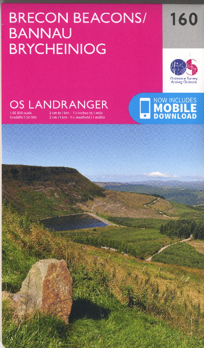 O.S. Landranger 160 Brecon Beacons/Bannau Brycheiniog