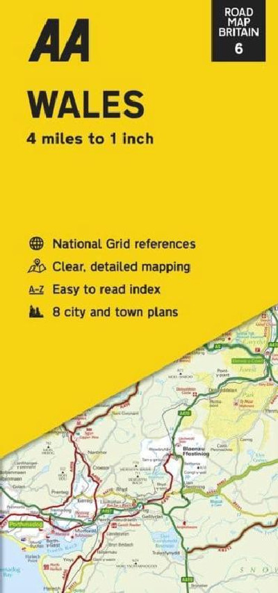 AA Road Map Britain: 6. Wales