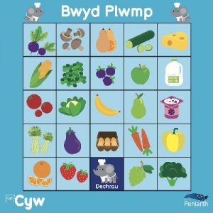 Mat Rhaglennu Cyw: Bwyd Plwmp