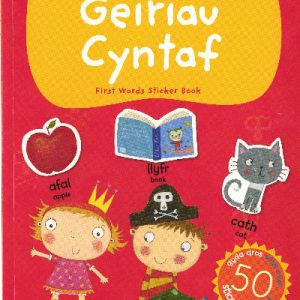 Llyfr Sticeri Geiriau Cyntaf