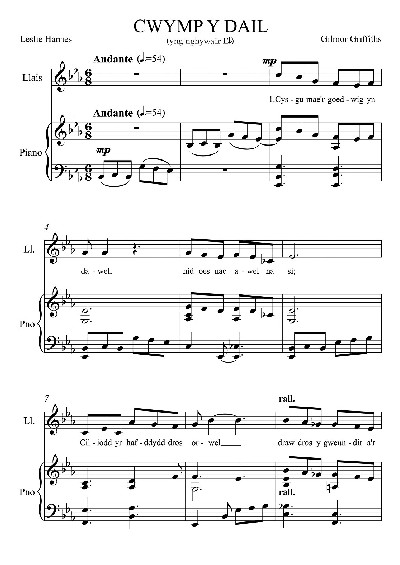 Cwymp y Dail - Cywair E Fflat