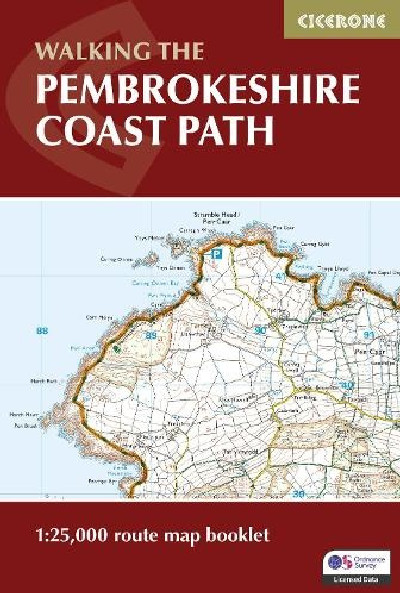 Pembrokeshire Coast Path Map Booklet: 1:25,000 OS Route Mapping