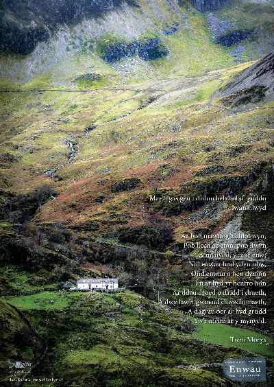 Poster Nant Ffrancon, Poster Cymdeithas Enwau Lleoedd Cymru