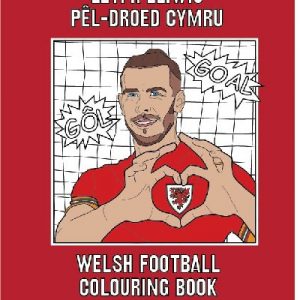 Llyfr Lliwio Pêl-Droed Cymru | Welsh Football Colouring Book