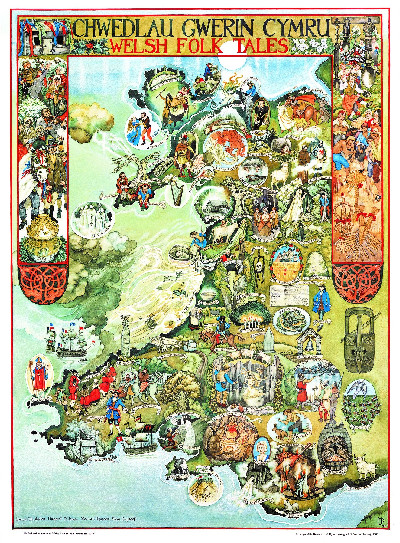 Poster Chwedlau Gwerin Cymru / Welsh Folk Tales Poster