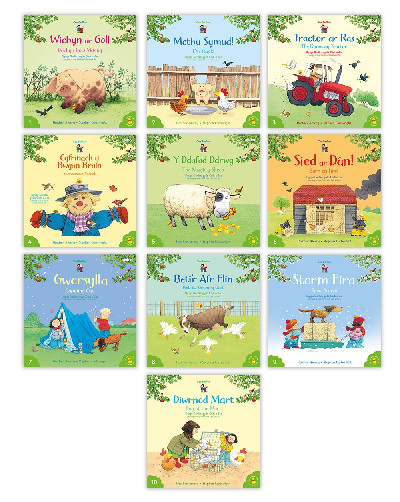 Cyfres Cae Berllan: Pecyn Dysgu Darllen gyda Cadi a Jac / Learning to Read Welsh with Cadi and Jac Pack