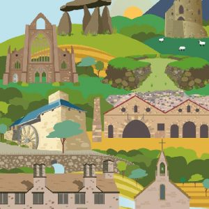 Llawlyfr Cadw: Canllaw i fwy na 100 o leoedd hanesyddol yng Nghymru