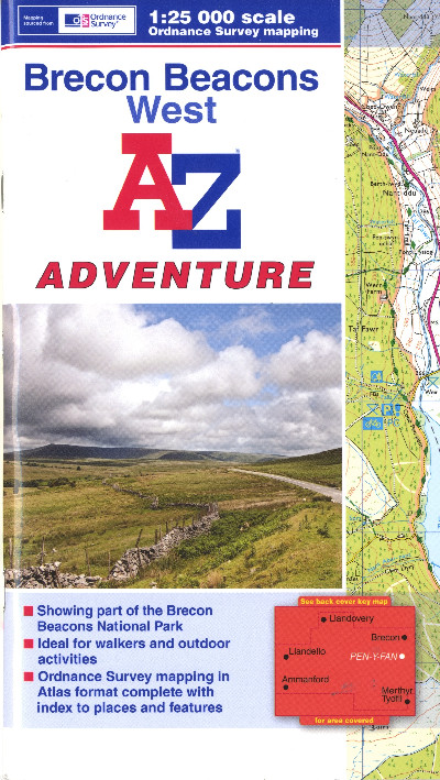 Brecon Beacons West A-Z Adventure Atlas