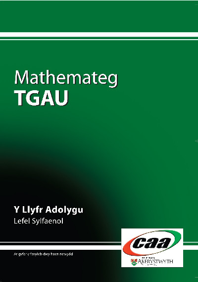 Mathemateg TGAU: Y Llyfr Adolygu, Lefel Sylfaenol
