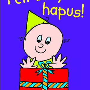 Cerdyn Pen-Blwydd Dewin Dwl