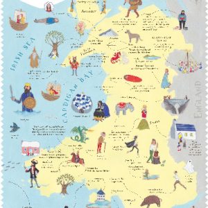 Wales on the Map: Folklore and Traditions Poster