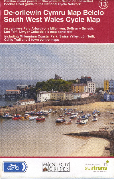 South West Wales Cycling Map, Including the National Cycle Network