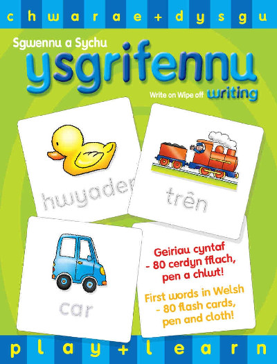 Chwarae a Dysgu: Sgwennu a Sychu - Ysgrifennu / Play and Learn: Write on Wipe off - Writing