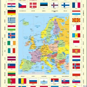 Cyfres Mapiau Atebol o'r Byd: Map of Europe
