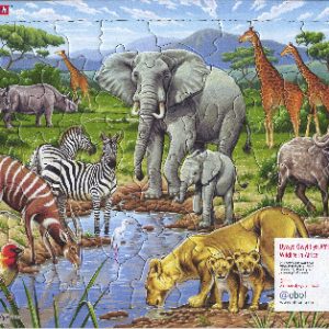 Jig-So Bywyd Gwyllt yn Affrica