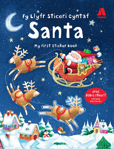 Fy Llyfr Sticeri Cyntaf Santa/My First Sticker Book Santa