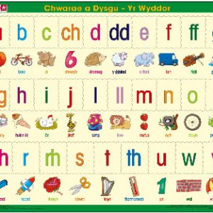 Pos Addysgol yr Wyddor/Educational Puzzle the Alphabet in Welsh