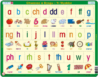 Pos Addysgol yr Wyddor/Educational Puzzle the Alphabet in Welsh