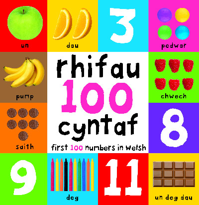 Rhifau 100 Cyntaf/First 100 Numbers in Welsh
