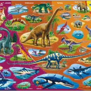 Jig-So Deinosoriaid Drwy'r Canrifoedd / Dinosaurs Through the Centuries