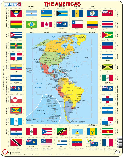 Map of the Americas