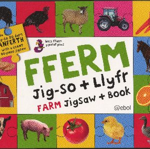 Fferm - Jig-So a Llyfr/Farm - Jigsaw and Book