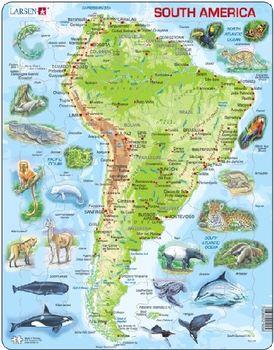 Map of South America