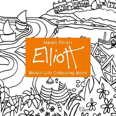 Helen Elliott Beach Life Colouring Book