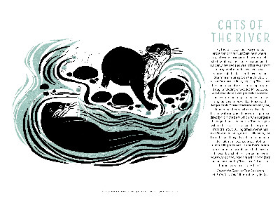 Tom Cox's 21st Century Yokel Poster: Cats of the River