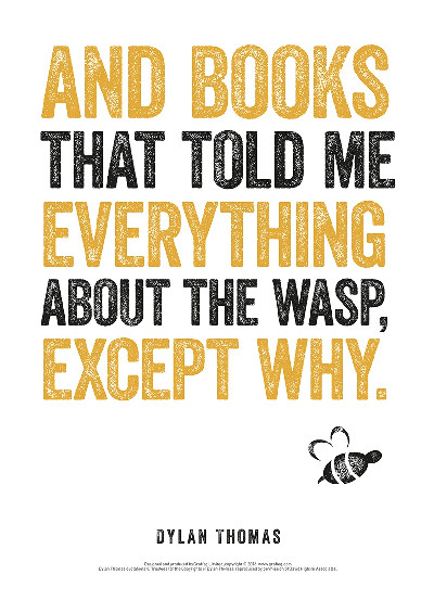 Dylan Thomas Print: Books That Told Me Everything