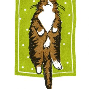 Jo Cox Poster: Smug Cat on a Green Mat
