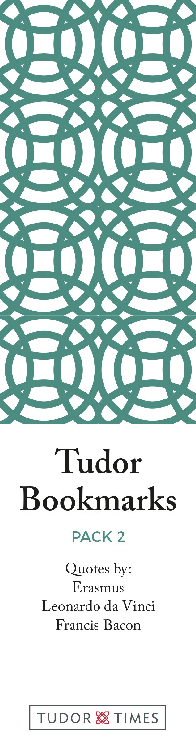 Tudor and Renaissance Quotes Bookmarks Pack 2