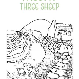 Helen Elliott Poster: Mwnt Three Sheep