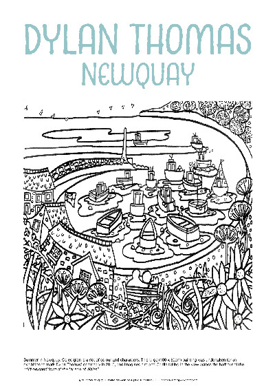Helen Elliott Poster: Dylan Thomas Newquay