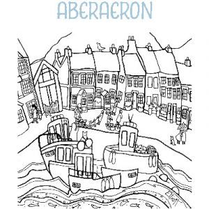 Helen Elliott Poster: Catch of the Day Aberaeron